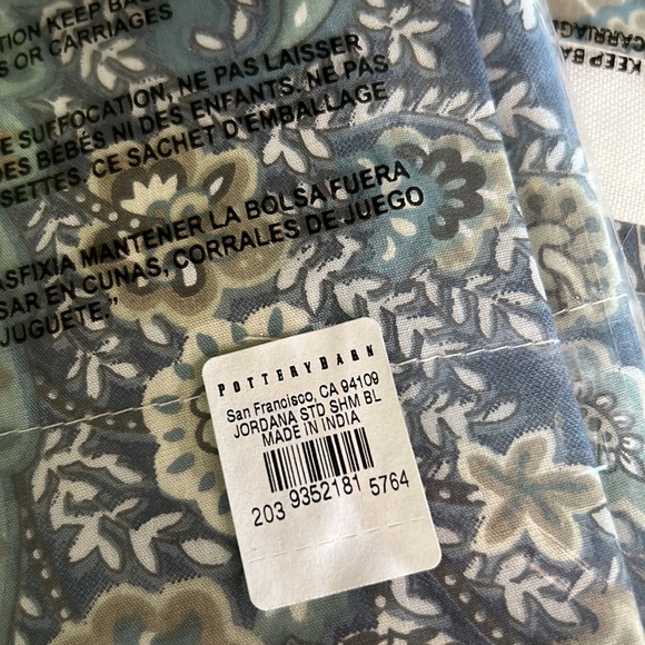 Pottery Barn Jordan’s paisley full/queen Duvet and 2 stand pillow shams BNWT - Picture 7 of 8
